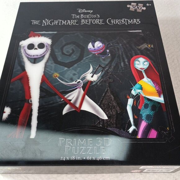 Disney Nightmare Before Christmas 3D Puzzle 500 Pc New Sealed Jack Skellington - Picture 14 of 15
